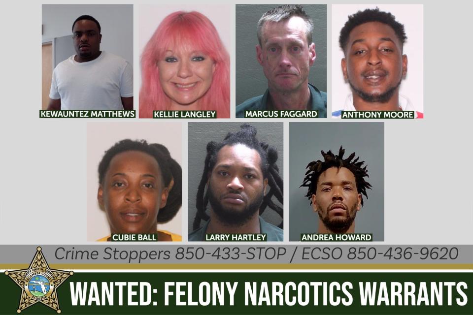 Four of seven people sought by the Escambia County Sheriff's Office in connection to a June 15 drug bust have been located and taken into custody.