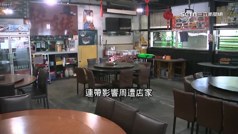 近日爆發桃機染疫案，導致附近餐飲業生意明顯下滑。