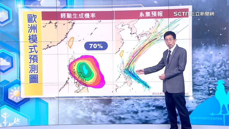 吳德榮指出，今年首颱「艾維尼」生成的機率為70%。