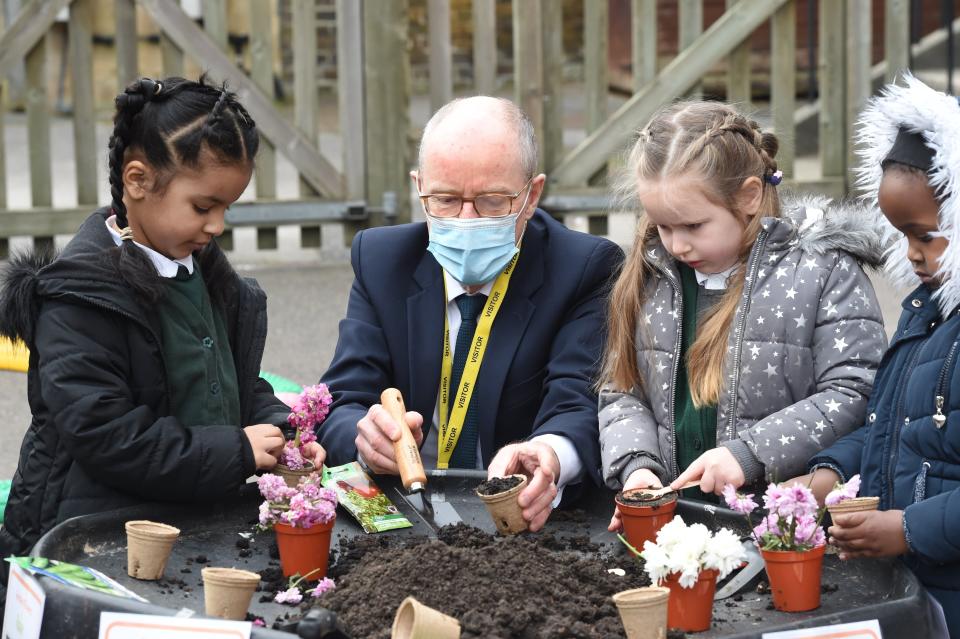 <p>Schools Minister Nick Gibb at Goldfinch School today in Streatham </p> (Jeremy Selwyn)