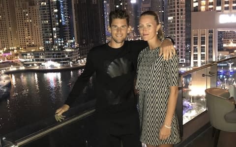 Kristina Mladenovic and Dominic Thiem - Credit: Instagram