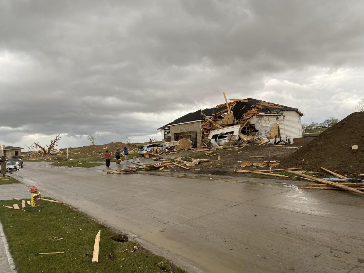 Ken Gruber of Omaha Rapid Response captured and shared out images of severe weather damage to residential areas. 
