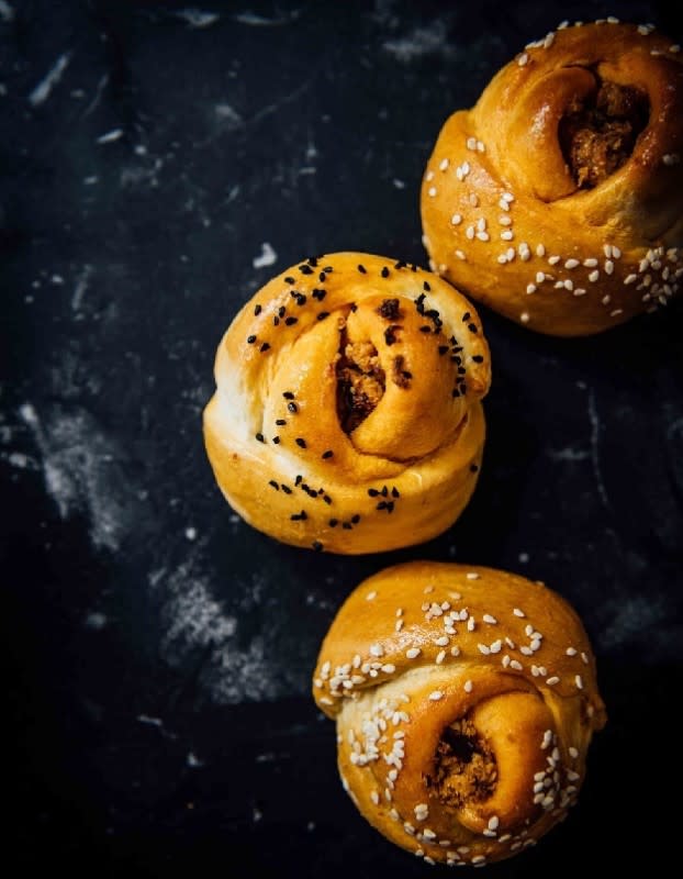 <p>A Brown Table</p><p>Soft and fluffy rolls spruced up with delicious and spicy chili crisp!</p><p><strong>Get the recipe here: <a href="http://abrowntable.com/home/chilli-crisp-stuffed-rose-buns" rel="nofollow noopener" target="_blank" data-ylk="slk:Chili Crisp Cream Cheese Stuffed Rose Buns;elm:context_link;itc:0;sec:content-canvas" class="link rapid-noclick-resp">Chili Crisp Cream Cheese Stuffed Rose Buns</a></strong></p>