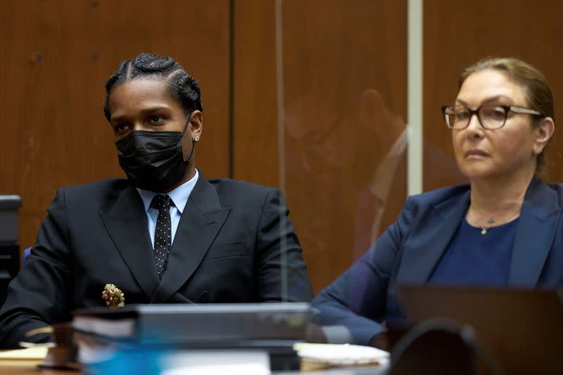 A$AP Rocky in Los Angeles court