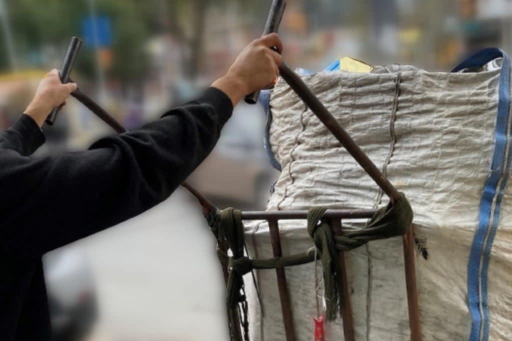 The jobs of the waste paper collectors are under threat (Independent Turkish)