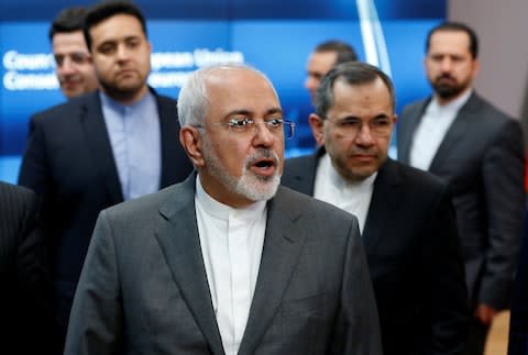 Javad Zarif, the Iranian foreign minister, is on a diplomatic mission to preserve the Iran deal  - Credit: REUTERS/Francois Lenoir