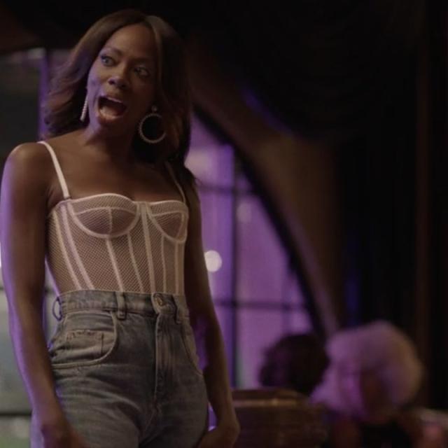 Shop Molly's Cutout Black Top in Insecure's Final Episode