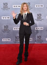 <p>On April 11, actress Meg Ryan, 57, graced the red carpet in a super slick suit and stompy boots. <em>[Photo: Getty]</em> </p>