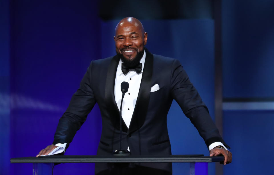 Antoine Fuqua speaks on stage during the 47th AFI Life Achievement Award Gala on June 6, 2019. (Photo by Jean-Baptiste Lacroix/AFP via Getty Images)