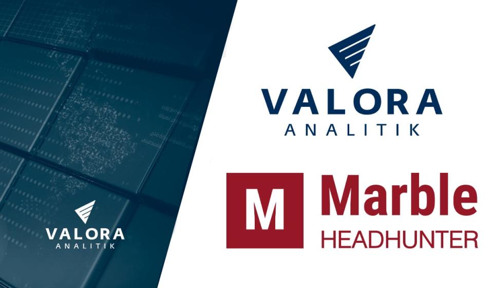 Logos de Valora Analitik y Marble Headhunter