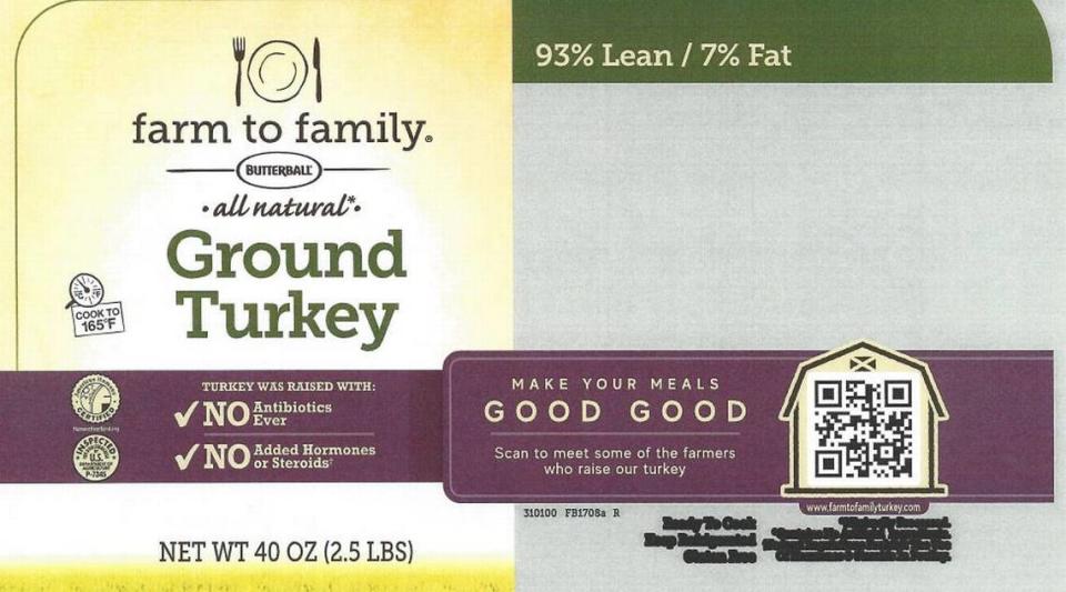 Butterball farm to family all natural Ground Turkey