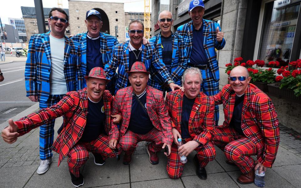 Scotland fans in Stuttgart