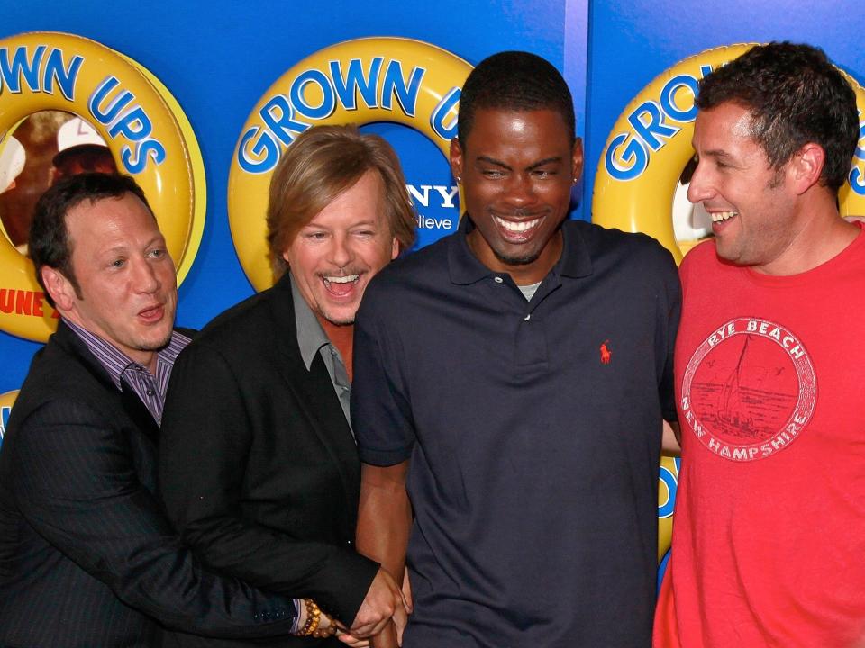 Rob Schneider, David Spade, Chris Rock and Adam Sandler