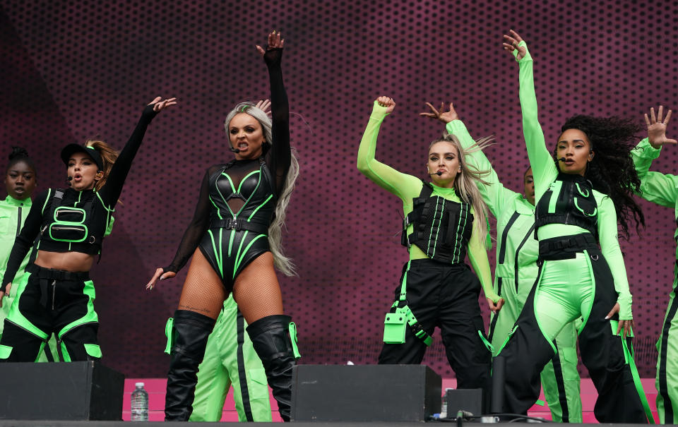 Little Mix perform during the second day of BBC Radio 1's Big Weekend at Stewart Park, Middlesbrough.