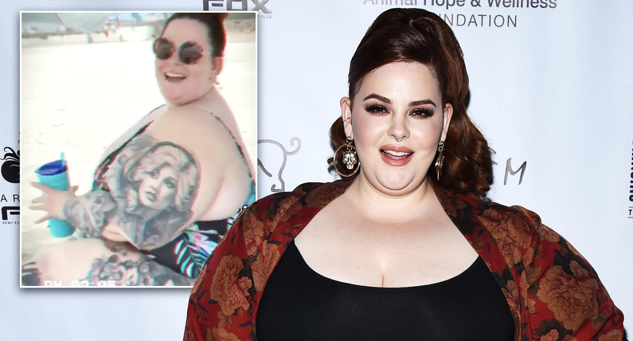 Tess Holliday has hit back at trolls after posting a swimsuit picture. [Photo: Getty/Instagram]