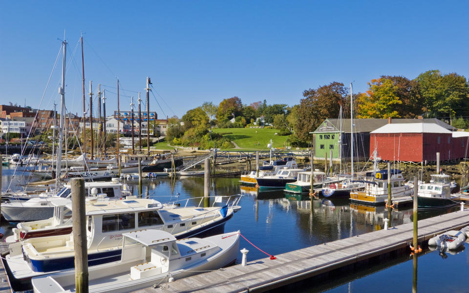 <h3>What to do:</h3> <p>With its harbor full of sailboats, this “Jewel of the Coast” has plenty to do on land and on sea. Climb Mount Battie for a stupendous view of the coast (and the surrounding leaves), or try a boat tour (<a rel="nofollow noopener" href="http://schoonersurprise.com/" target="_blank" data-ylk="slk:Schooner Surprise;elm:context_link;itc:0;sec:content-canvas" class="link ">Schooner Surprise</a> and <a rel="nofollow noopener" href="http://www.maineschooners.com/" target="_blank" data-ylk="slk:Schooner Olad;elm:context_link;itc:0;sec:content-canvas" class="link ">Schooner Olad</a> are both good options) to see the mountain from water. Camden has great, seafood-centric eating: try <a rel="nofollow noopener" href="http://www.nataliesrestaurant.com/" target="_blank" data-ylk="slk:Natalie’s;elm:context_link;itc:0;sec:content-canvas" class="link ">Natalie’s</a> for an elegant dinner and <a rel="nofollow noopener" href="http://www.freshcamden.com/" target="_blank" data-ylk="slk:Fresh;elm:context_link;itc:0;sec:content-canvas" class="link ">Fresh</a> for a more casual feel.</p> <h3>Where to stay:</h3> <p>The <a rel="nofollow noopener" href="http://www.hartstoneinn.com/" target="_blank" data-ylk="slk:Hartstone Inn & Hideaway;elm:context_link;itc:0;sec:content-canvas" class="link ">Hartstone Inn & Hideaway</a> has set up a superb bed and breakfast (and restaurant) in a historic Victorian mansion, and the <a rel="nofollow noopener" href="http://www.lordcamdeninn.com/" target="_blank" data-ylk="slk:Lord Camden Inn;elm:context_link;itc:0;sec:content-canvas" class="link ">Lord Camden Inn</a> boast views of the water in addition to a spa and art gallery.</p>