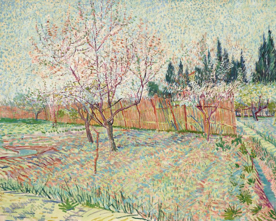 Vincent van Gogh, "Verger avec cyprès"