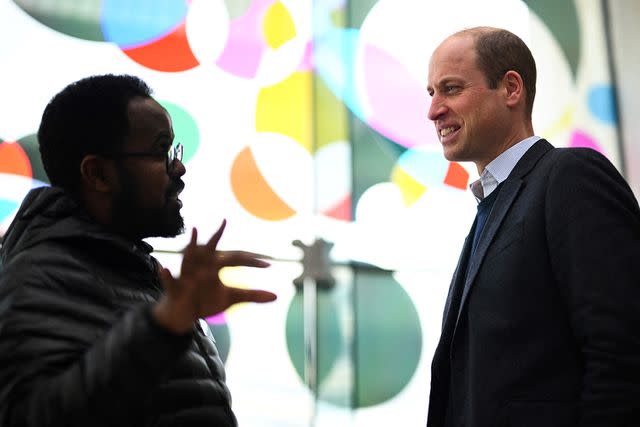 <p>OLI SCARFF/POOL/AFP via Getty Images</p> Prince William visits Sheffield as part of Homewards project to end homelessness on March 19, 2024