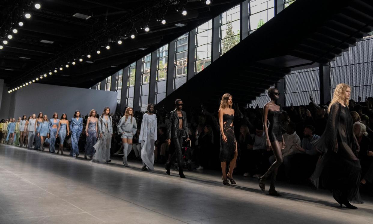 <span>At Milan fashion week in September, 98% of looks were shown on straight-size models.</span><span>Photograph: Michael Minelli/Rex/Shutterstock</span>