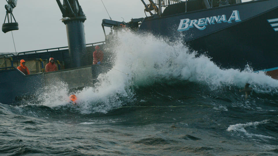 The <em>Brenna A</em> vs. the Bering Sea. (Photo: Discovery)
