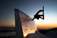 Brandon Griffiths wins the Action category for his shot of pro-snowboarder Matty Mo who is apparently suspended in the air at Mount Hood, Oregon, USA (Brandon Griffiths)