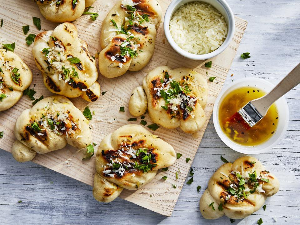 Grilled Garlic Knots