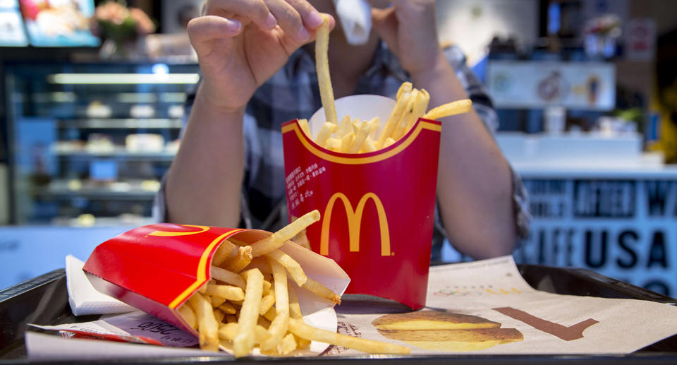 The teenager is accused of using firing a chip through a straw at a woman outside a McDonald’s restaurant. Source: Getty