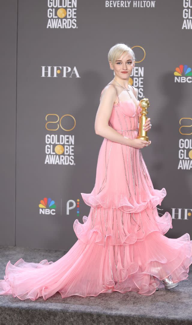 Julia Garner at the 2023 Golden Globes