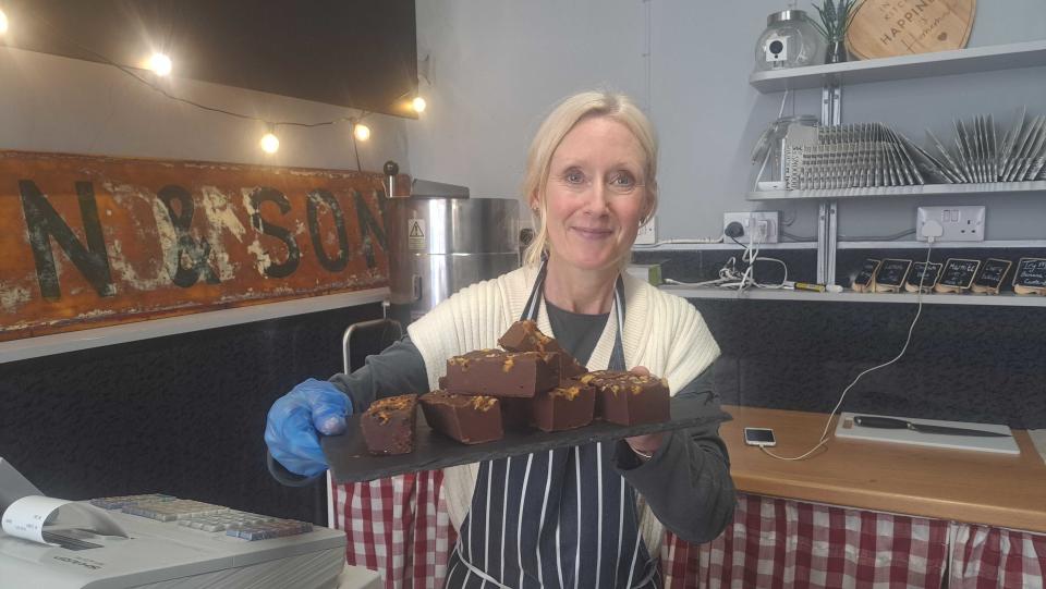 Fudge maker Kerry Parkes says walking through Staithes at night can feel 'surreal'