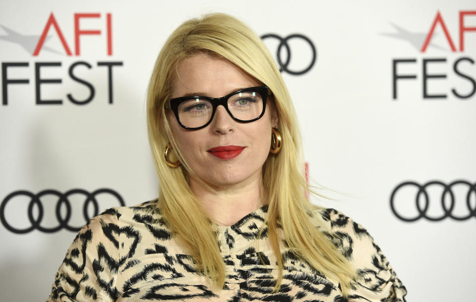 Amanda de Cadenet poses at the premiere of the film 