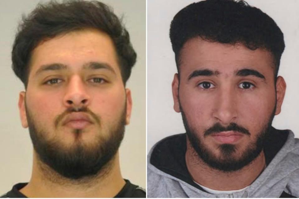 <p>Mugshots of Mohamed Remmo (L) and Abdul Majed Remmo (R) who are both wanted in connection with the theft of the jewels</p>Police Dresden via AP