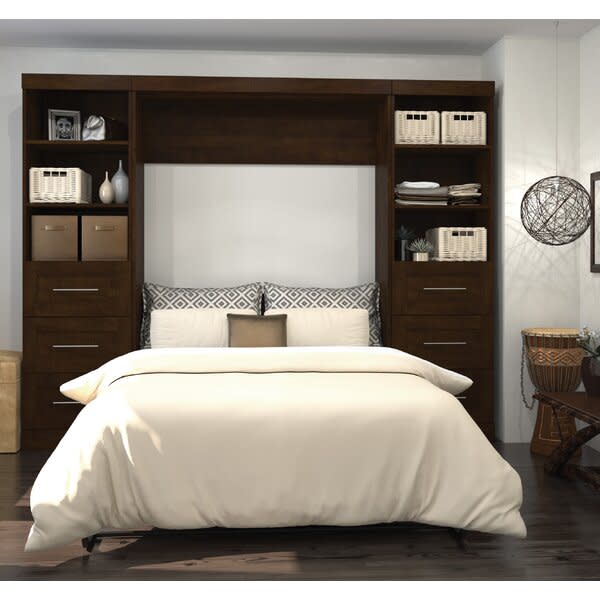 <p><a href="https://go.redirectingat.com?id=74968X1596630&url=https%3A%2F%2Fwww.wayfair.com%2Ffurniture%2Fpdp%2Febern-designs-storage-murphy-platform-bed-w006115995.html&sref=https%3A%2F%2Fwww.popularmechanics.com%2Fhome%2Fg38190219%2Fbest-murphy-beds%2F" rel="nofollow noopener" target="_blank" data-ylk="slk:Shop Now;elm:context_link;itc:0;sec:content-canvas" class="link ">Shop Now</a></p><p>Chocolate Storage Murphy Bed (Queen)</p><p>wayfair.com</p><p>$2299.99</p>