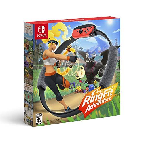 <p><strong>Nintendo</strong></p><p>amazon.com</p><p><strong>69.88</strong></p><p><a href="https://www.amazon.com/dp/B07XV4NHHN?tag=syn-yahoo-20&ascsubtag=%5Bartid%7C10049.g.32255142%5Bsrc%7Cyahoo-us" rel="nofollow noopener" target="_blank" data-ylk="slk:Shop Now;elm:context_link;itc:0;sec:content-canvas" class="link ">Shop Now</a></p><p>Hello, yes, this is a video game where you slay monsters by doing squats and high-knees. (And if surviving little digital monster attacks isn't motivating enough to keep up with a regular fitness routine, then IDK.)</p>