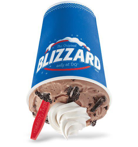 1,380 - Large Oreo Hot Cocoa Blizzard at Dairy Queen