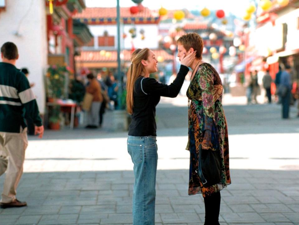 Lohan (left) and Curtis in “Freaky Friday.” Walt Disney Co