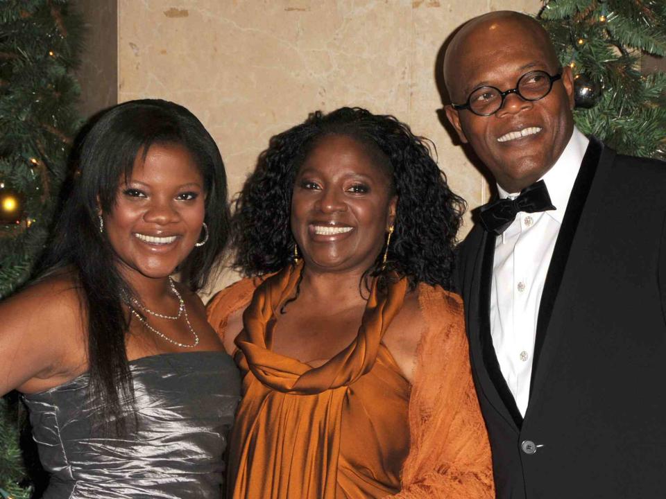 <p>Steve Granitz/WireImage</p> Samuel L. Jackson, wife LaTanya Richardson, and daughter Zoe Jackson at the 23rd Annual American Cinematheque Awards in 2008
