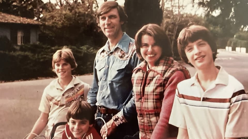 Here's Jerilyn and Bob in the 1970s with their three sons. - Jerilyn and Bob Pelikan