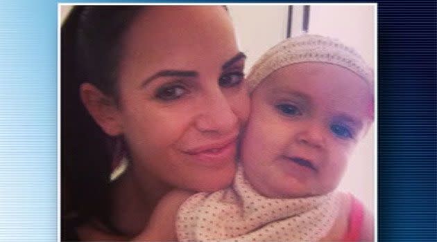 Danielle Spedding and her daughter Laila, who died from enterovirus 71. Photo: 7News