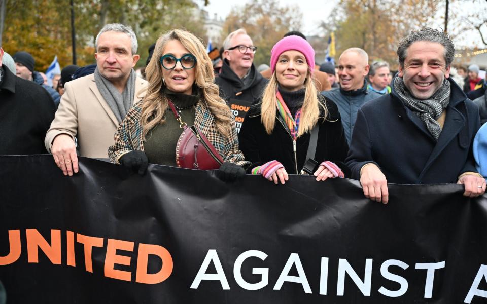 Antisemitism march in London 'National Solidarity March against Antisemitism'