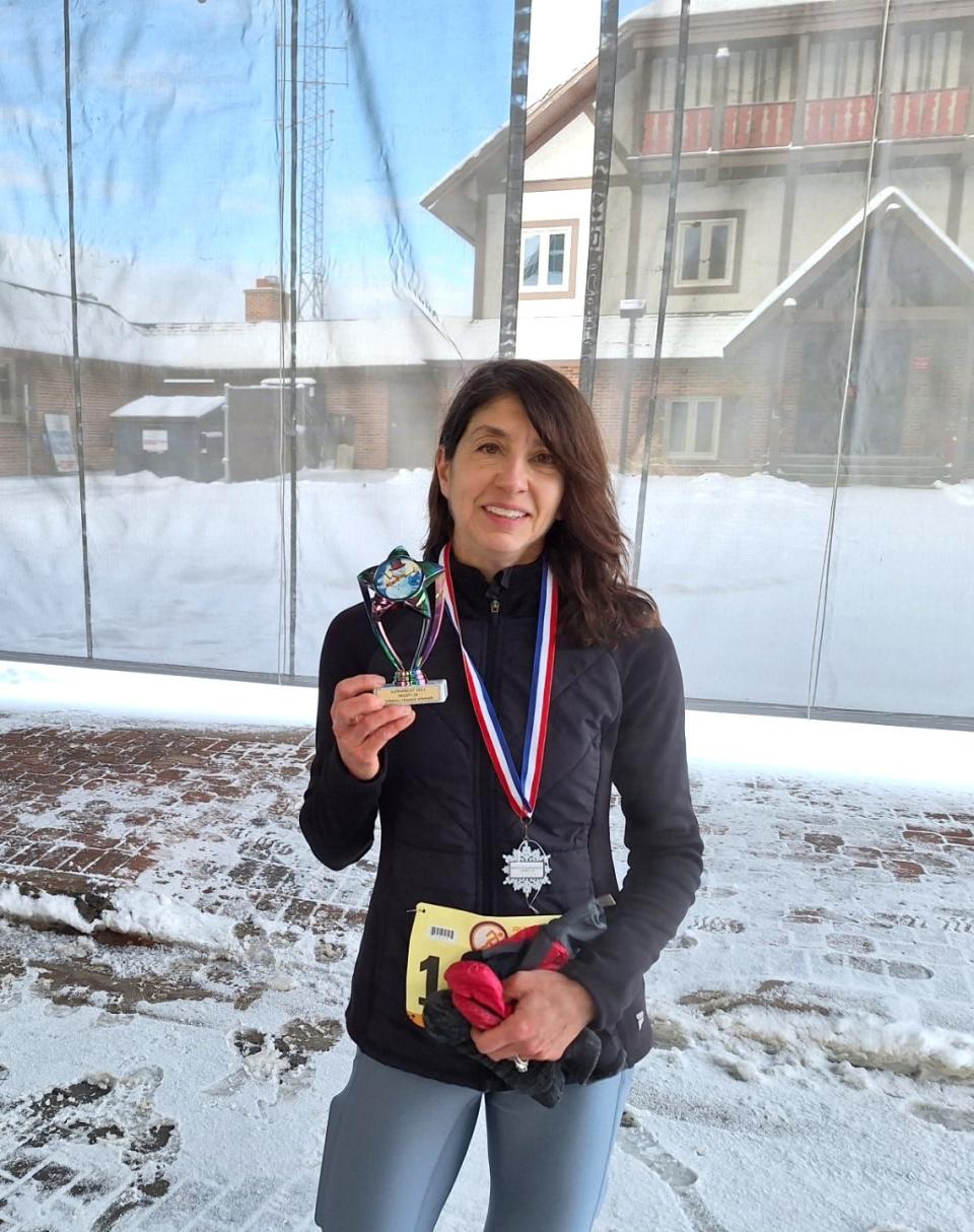 Michelle Witt of Rapid City topped all women in the Frosty 5K run on Feb. 17 at Alpenfrost with a time of 24:43.