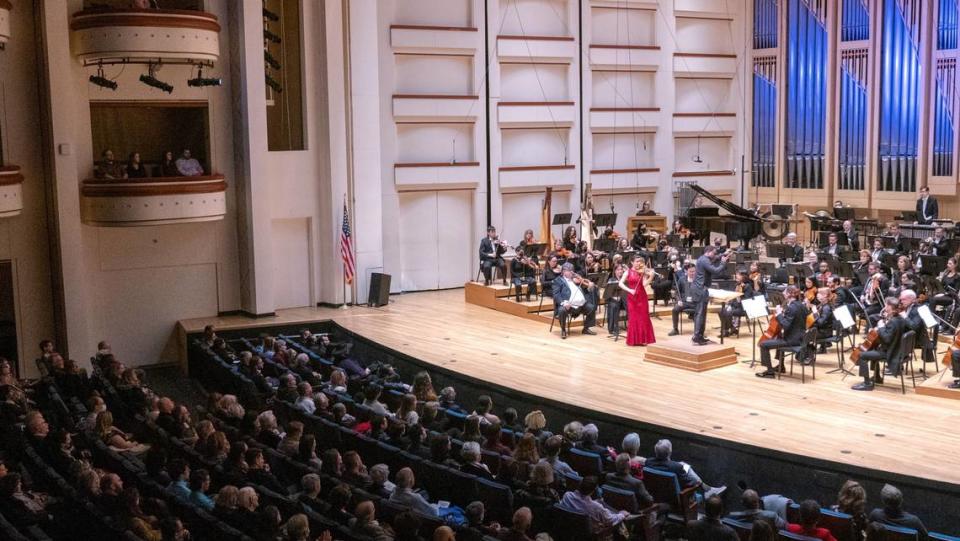 Kwame’ Ryan led the Charlotte Symphony twice this year as guest conductor, including here in January. He spoke of an immediate bond he felt with the musicians and the city.