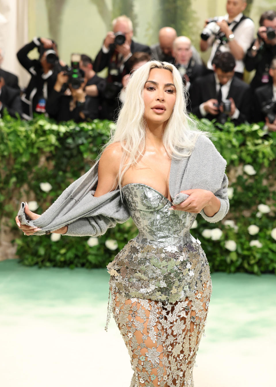 Kim Kardashian attends The 2024 Met Gala. (Aliah Anderson/Getty Images)