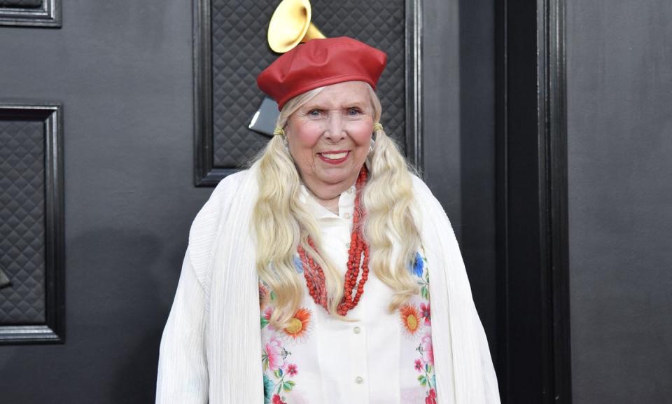 Joni Mitchell has never performed at the Grammys before (AFP via Getty Images)