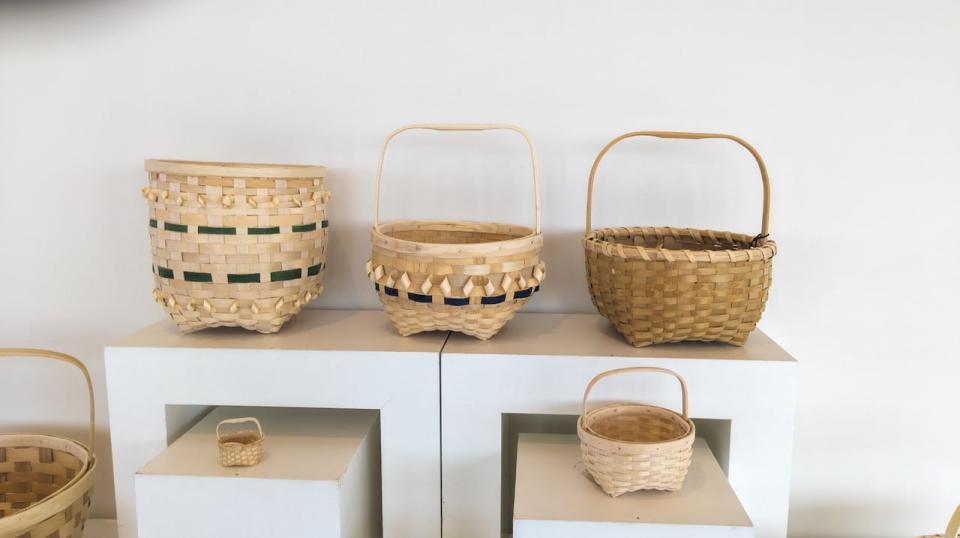 The exhibition also includes photos of Jadis and his family, and even a basket woven by his parents decades ago.  