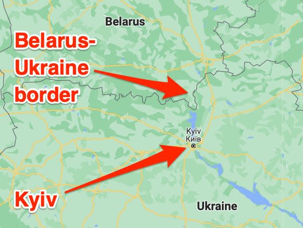 The Belarus-Ukraine border