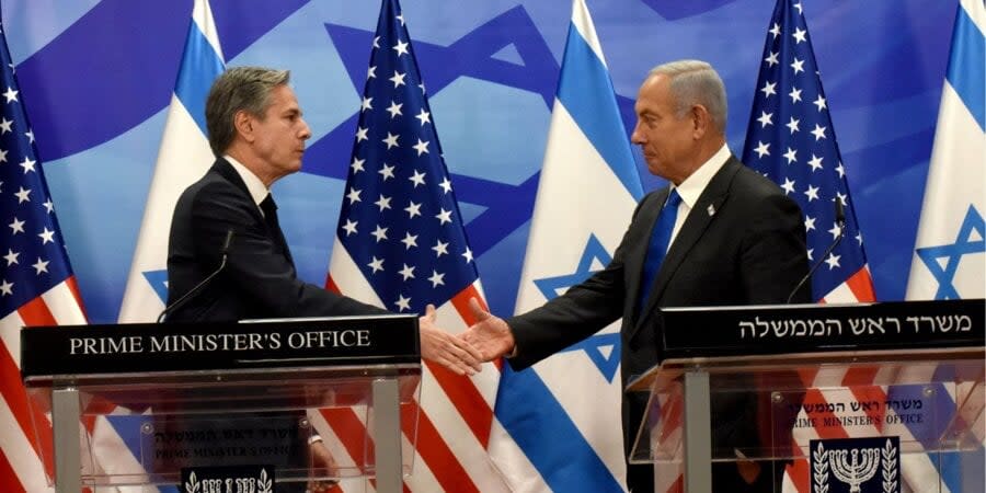 Anthony Blinken and Benjamin Netanyahu in Jerusalem, January 30, 2023