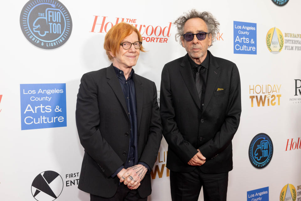 BURBANK, CALIFORNIA - SEPTEMBER 24: Danny Elfman and Tim Burton attend the 2023 Burbank International Film Festival at The Marriott Burbank Convention Center on September 24, 2023 in Burbank, California. (Photo by Emma McIntyre/Getty Images)