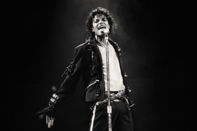 Michael Jackson performs in concert in 1988.  - Credit: WireImage