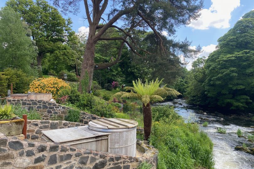 View from private hot tub at Galgorm