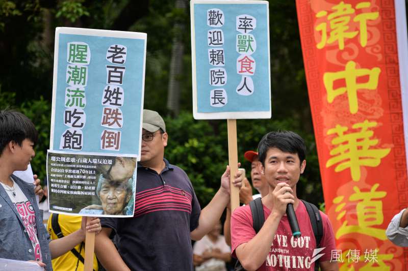 20170908-迎戰迫遷內閣記者會，大觀社區居民黃炳勛。（甘岱民攝）